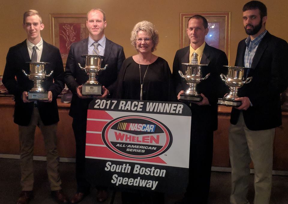 Colin Garrett Awarded at South Boston Speedway’s Champions Dinner January 12, 2018