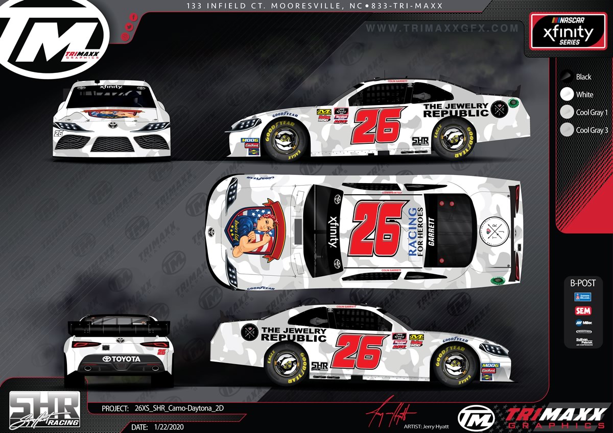 Vet-Owned The Jewelry Republic Partners With Hunt-Garrett Racing and The Rosie Network