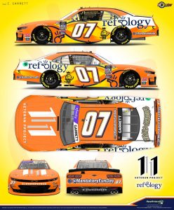 NASCAR Xfinity paint scheme Colin Garrett 2023 Indy race